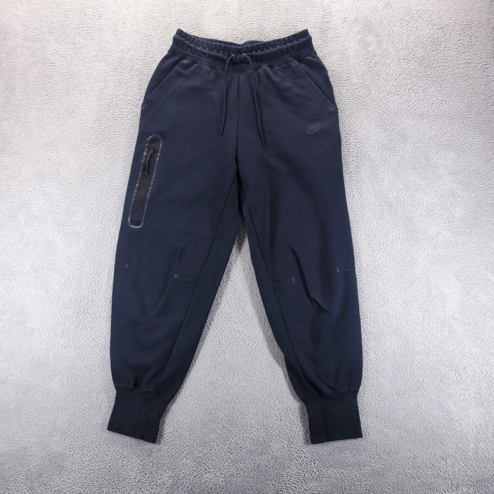 Nike Sweatpants Mens S Black Tech Joggers Zip Pocket Drawstring Gym Workout